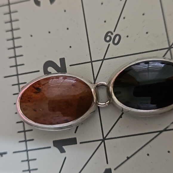 Vintage multi stone sterling bracelet - Picture 6 of 13